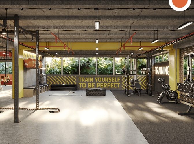 Gimnasio semidotado estilo crossfit
