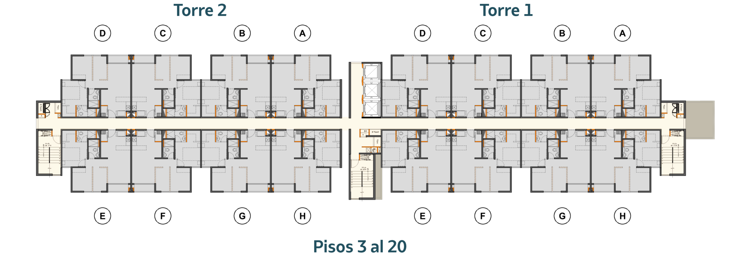 Pisos 3 al 20